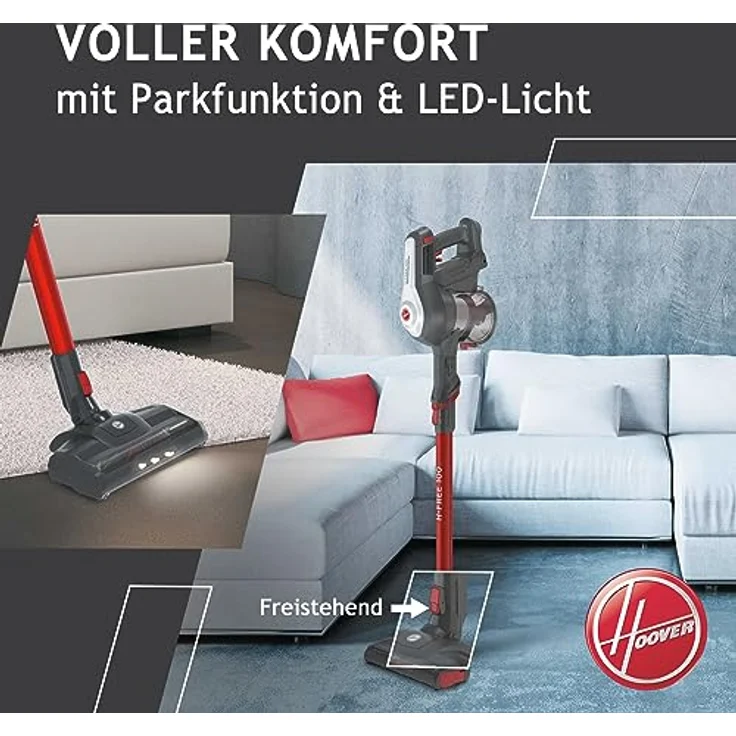 HOOVER HF122GPT 011 Handstaubsauger H-FREE 100 Pets mit Zubehör an Bord und Miniturbo-Düse ideal für Haustierbesitzer, 22 V Li-Ion-Akku – Bild 5