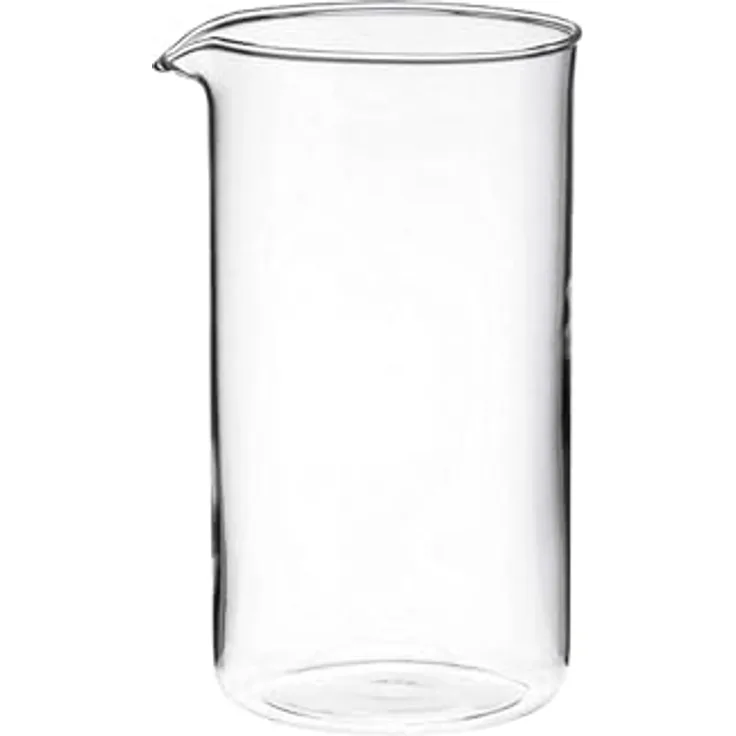 My Basic Kaffeebereiter, French Press 1 Liter für 8 Tassen, Ersatzglas, Ø 9,5 cm, Höhe 17,5 cm