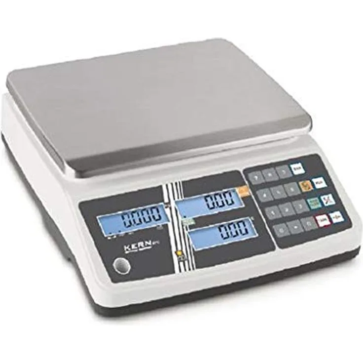 KERN Preisrechnende Waage RPB (Wägebereich 15 | 30 kg, Ablesbarkeit 5 | 10 kg, Speicher für 10 Artikelpreise) RPB 30K5DHM