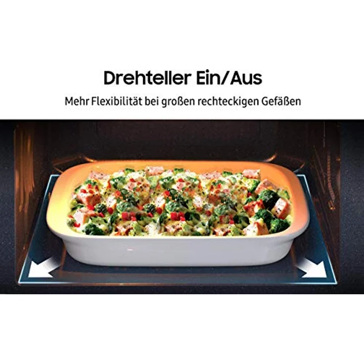 Samsung MW5000H MC2BH5013AW-EG Kombi-Mikrowelle mit Grill und Heißluft - 900 W - 28 L Garraum Extra Groß - 51,7 cm Breite - Power Defrost - 35 Automatikprogramme - weiß - E-Commerce Verpackung – Bild 4