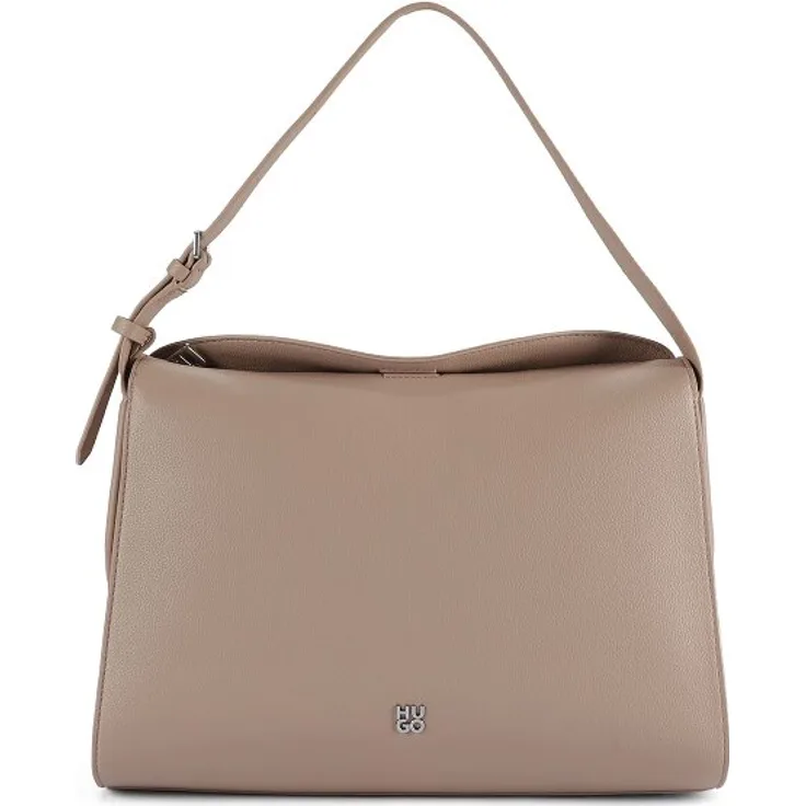 Hugo Chris 2.0 Schultertasche, 33 cm, beige, 100% Polyurethan