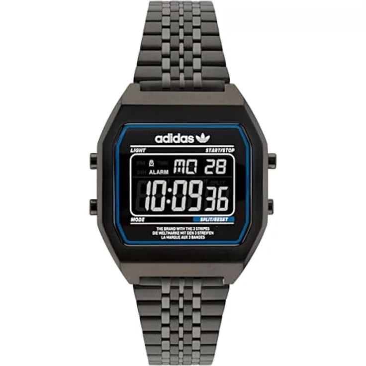 adidas Originals DIGITAL TWO AOST220732I, Digitaluhr, Quarzuhr für Damen und Herren, modisches Design mit Retro-Elementen