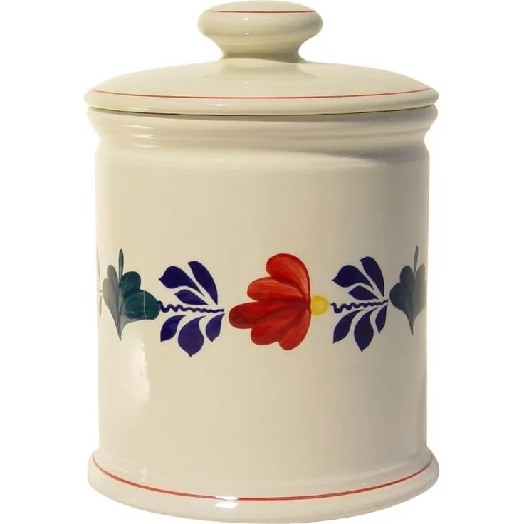 Royal Boch Boerbont Vorratsglas 1,5 l, Vorratsbehälter aus Keramik mit traditionellem Design