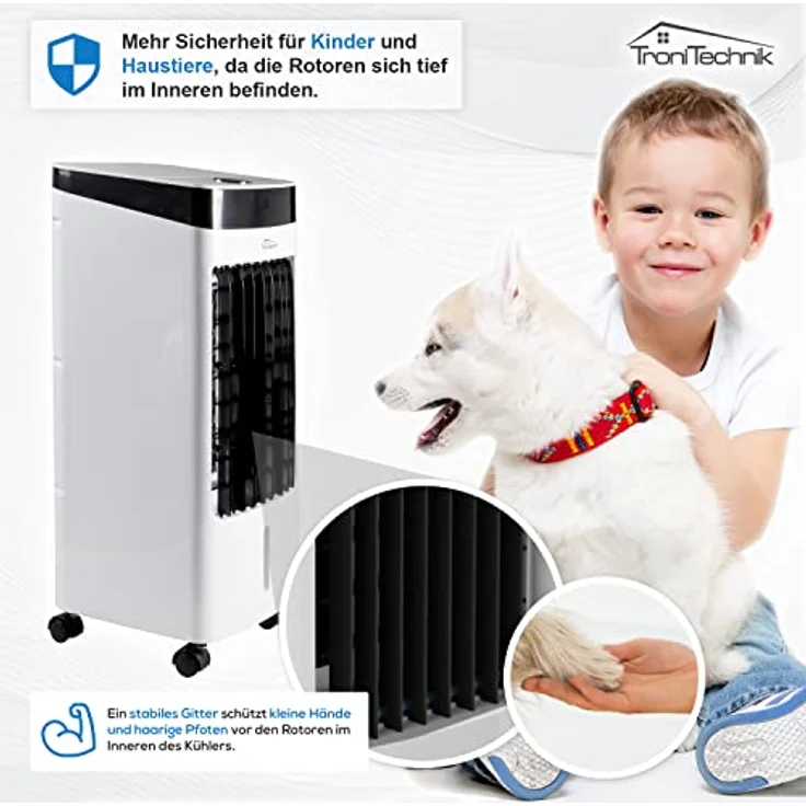 TroniTechnik Luftkühler LK04 Ventilator, inkl. Fernbedienung und Luftfilter – Bild 6