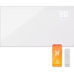 Klarstein Infrarotheizung mit Thermostat, 480W Elektroheizung, Smart Home Bild-Infrarotheizung zur Wandmontage, IR mit App-Steuerung & Erkennung offener Fenster, Feuchtraum Heizkörper CO2-Frei