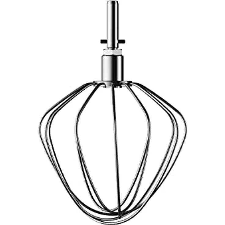 Kenwood Schneebesen aus Edelstahl KAT51.000SS, Zubehör für Kenwood Küchenmaschinen, Ballonschneebesen passend für alle Chef Küchenmaschinen, Spülmaschinenfest, Edelstahl, Silber – Bild 1