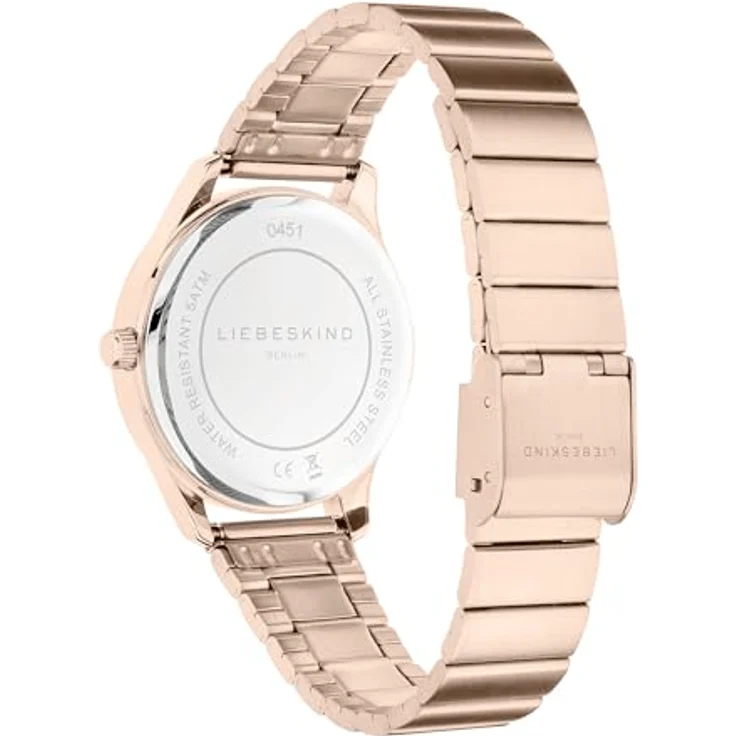 Liebeskind Berlin Armbanduhr LT-0451-MQ IP Frozen Rosé, Edelstahlgehäuse Ø 33 mm, wasserdicht bis 5 bar – Bild 4