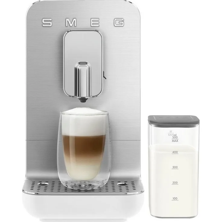 Smeg Kaffeevollautomat BCC13WHMEU, inkl. Milchbehälter - Personalisierter Kaffeegenuss auf Knopfdruck