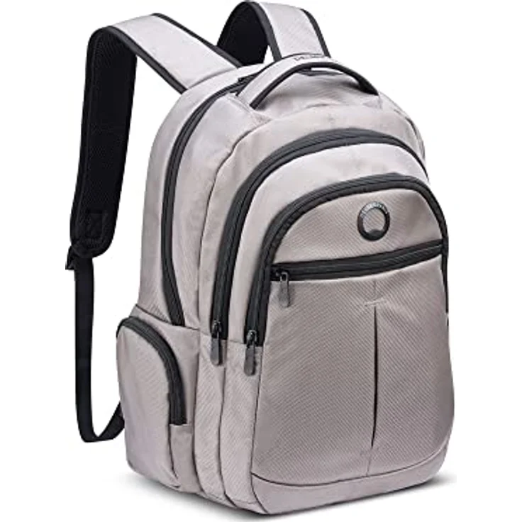 Delsey Paris Daypack Element, leichter Rucksack mit gepolstertem Laptopfach und ergonomischen Trägern, schwarz – Bild 3