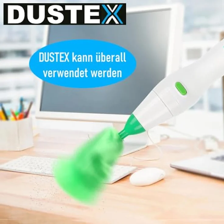 DUSTEX Elektrischer Staubwedel Staubwischer Staubbesen, Staubfänger Staubfeger elektrisch Putzen Reinigung – Bild 3