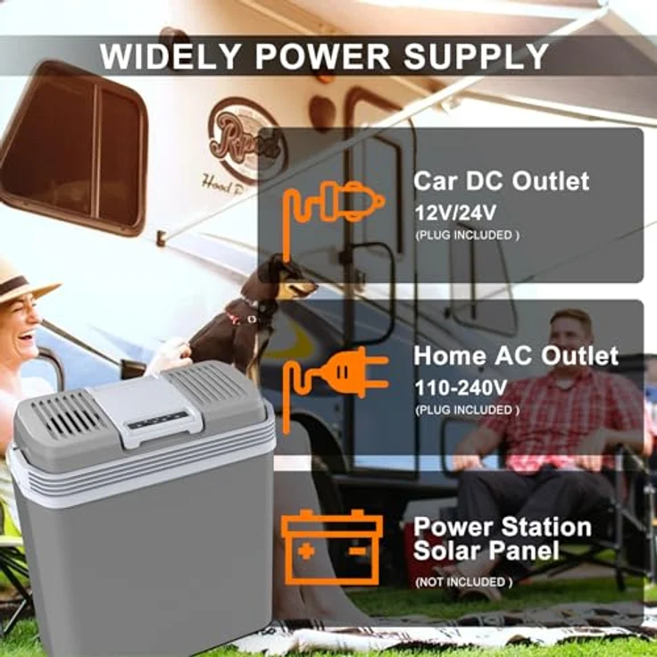 Puremy YT-A-24-XB 24 Liter Kühlbox, 2 in1 elektrische Kühlbox mit ECO & MAX Modus, leise für Auto und Zuhause, kühlen und wärmen – Bild 2