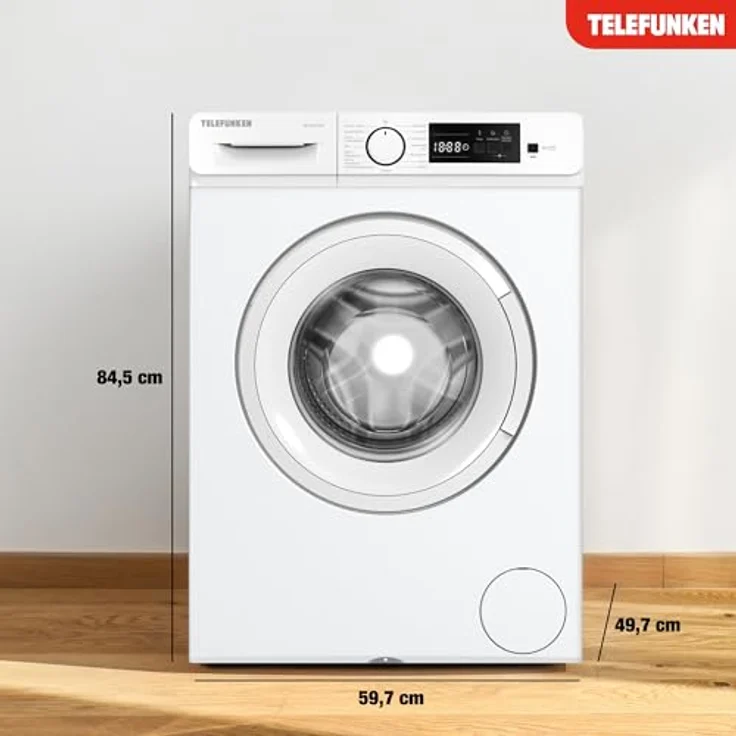 Telefunken W714AS1W Waschmaschine 7kg, Frontlader mit 1400 U/Min., Inverter Motor, AquaStop, Schontrommel, weiß – Bild 7