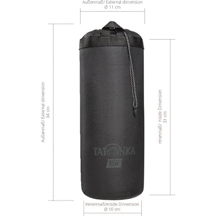 Tatonka Thermo Bottle Cover black - Größe 1,5 Liter – Bild 4