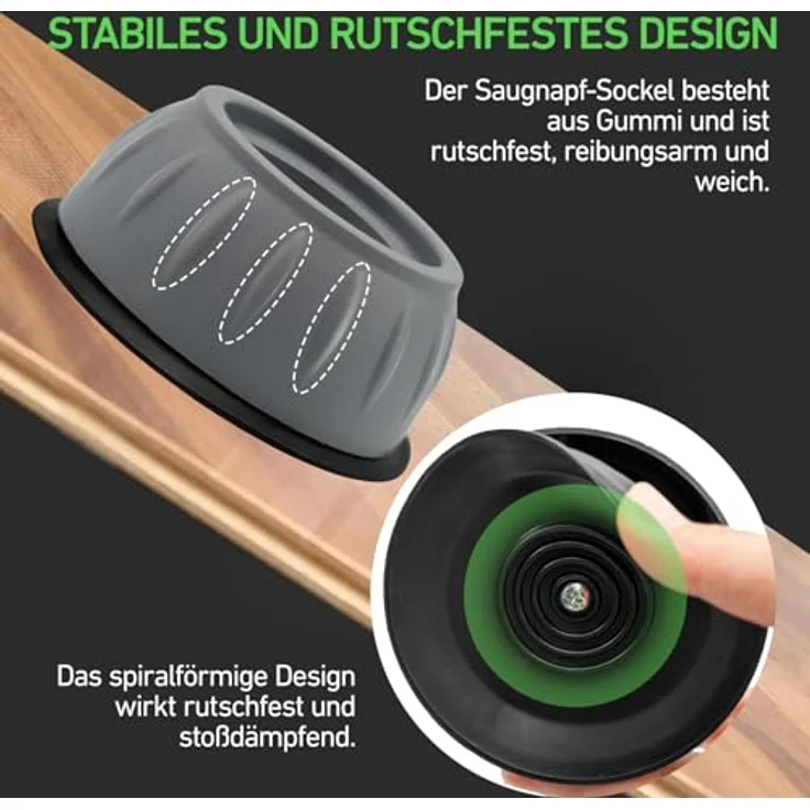 XIANGLONGY 4 Stück Waschmaschinenfüße, Anti-Vibrations-Stoßdämpfer, rutschfest und höhenverstellbar, für Waschmaschinen bis 47 mm Durchmesser – Bild 4