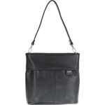 Zwei Umhängetasche Mademoiselle, 100% Polyurethan, Hauptfach mit Reißverschluss, abnehmbarer Tragegriff, verstellbarer Umhängegurt - blau