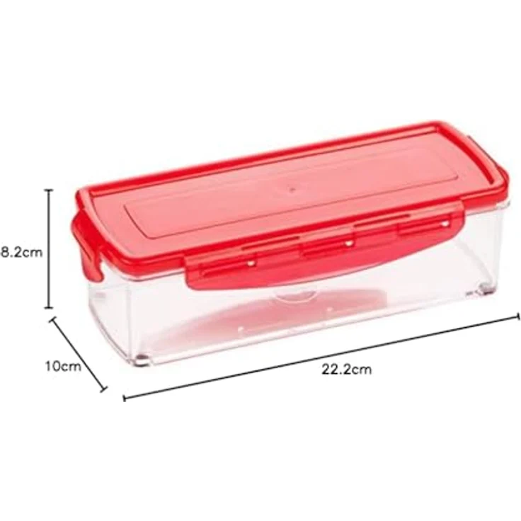 Genius Gemüse-und Obstschneider, Kunststoff, rot, 22.2 x 10 x 8.2 cm – Bild 6