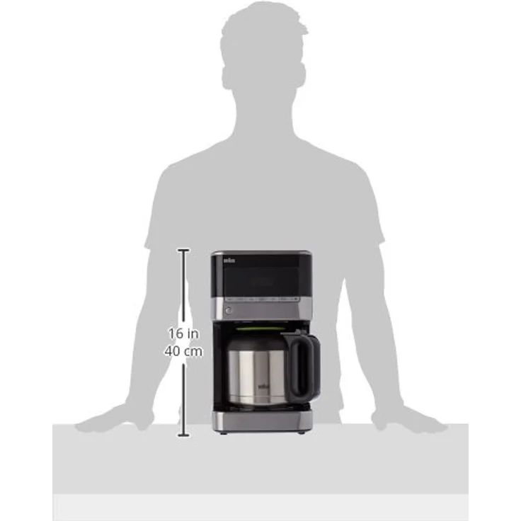 Braun KF7125BK Kaffeemaschine, edelstahl-schwarz – Bild 3
