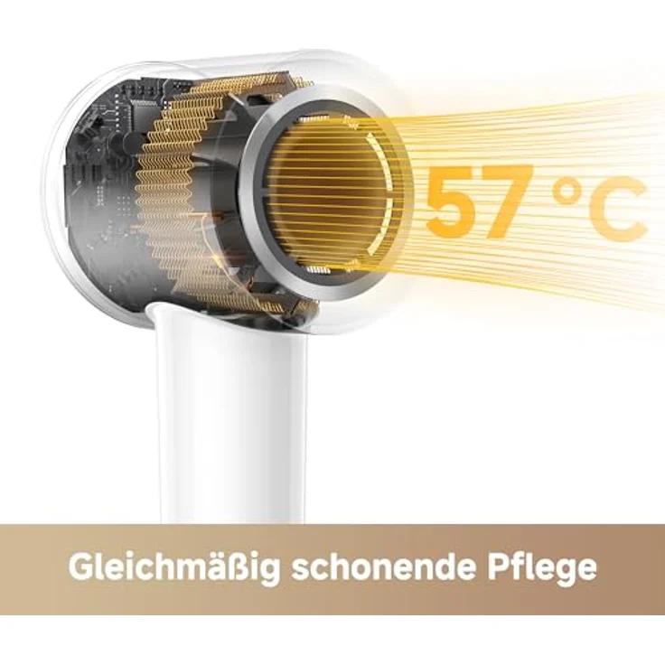 MOVA Turbo High-Speed-Haartrockner, 110.000 U/min, 65 m/s Windgeschwindigkeit, 200 Millionen negative Ionen, leicht (300 g), für alle Haartypen – Bild 4