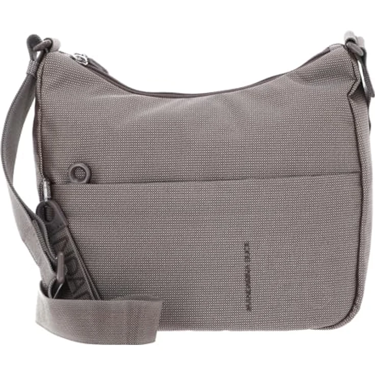Mandarina Duck MD20 Medium Hobo Beuteltasche, leichte und robuste Umhängetasche aus Polyester, braun – Bild 1