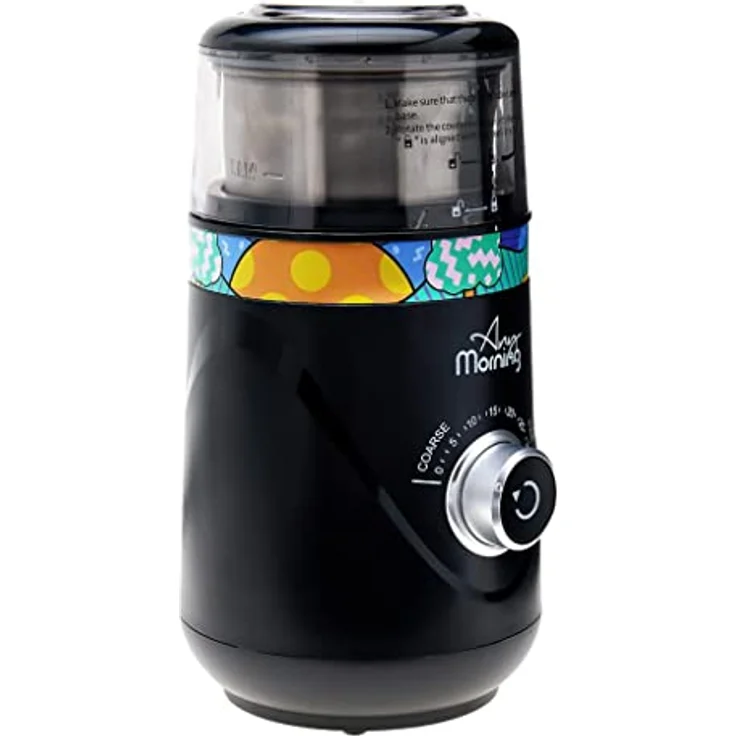 Any Morning Kaffeemühle | Mahlgrad einstellbar von grob bis extra fein | abnehmbarer Behälter | leiser Betrieb | für Kaffeebohnen, Gewürze, Nüsse | Füllmenge 94g – Bild 2