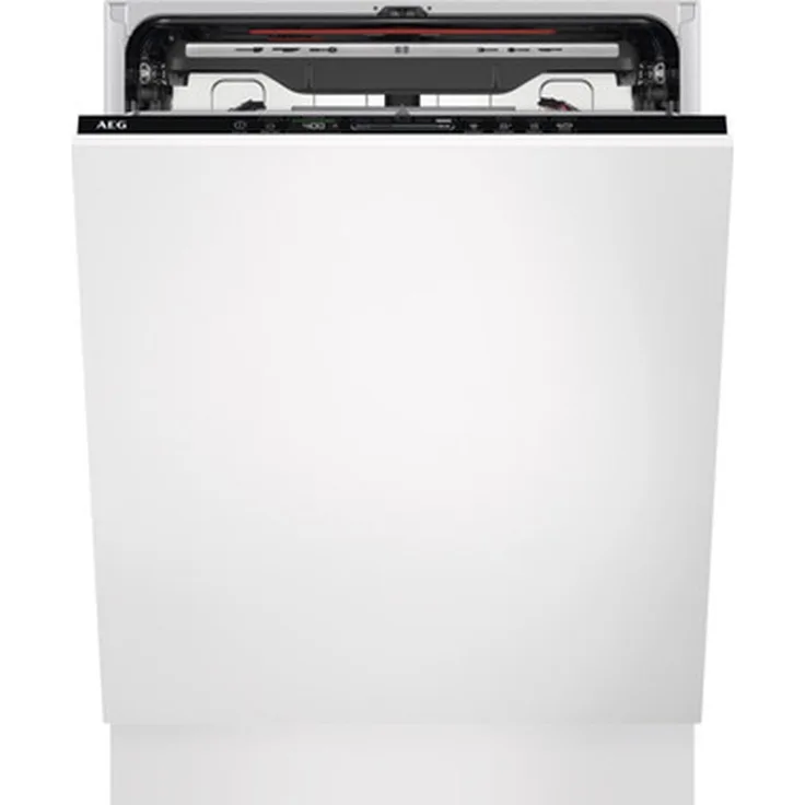 AEG FSE77717P, Voll integrierter Geschirrspüler, 60 cm, 14 Maßgedecke, 42 dB, Schwarz, Weiß, Inverter-Motor, GlassCare-Technologie