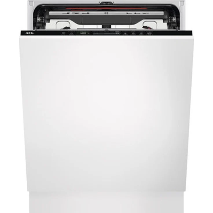 AEG FSE77717P, Voll integrierter Geschirrspüler, 60 cm, 14 Maßgedecke, 42 dB, Schwarz, Weiß, Inverter-Motor, GlassCare-Technologie
