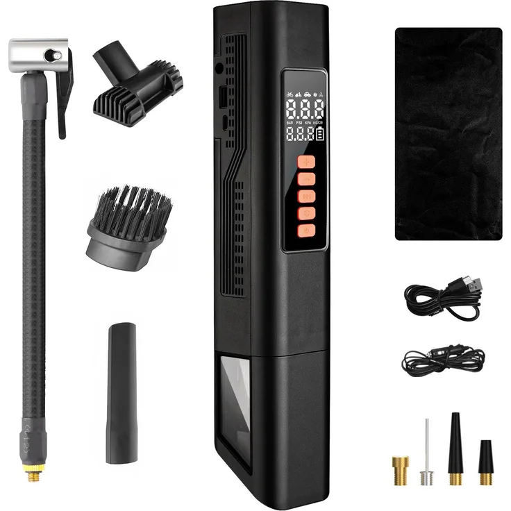 Extralink Auto-Staubsauger 2in1 mit Kompressor, Powerbank, USB und Taschenlampe, 12V