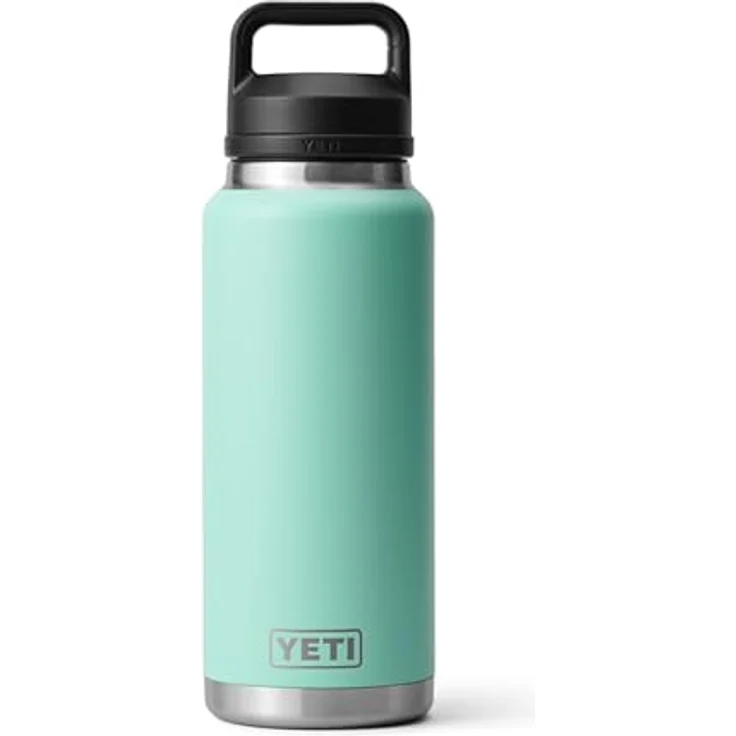 YETI Rambler Flasche mit Chug-Verschluss, 36 oz (1 l), doppelwandige Vakuumisolierung, auslaufsicher, Edelstahl, Seafoam – Bild 2