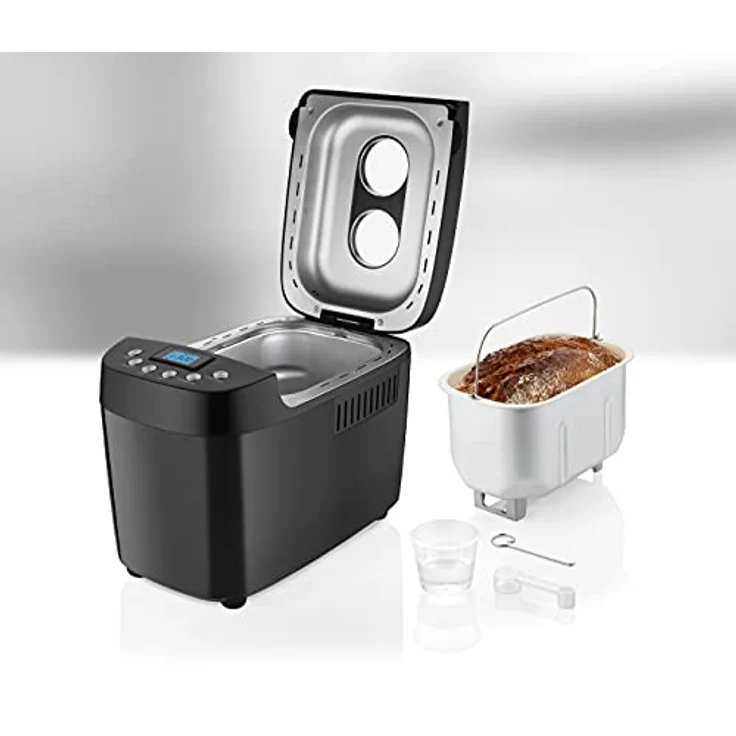 Unold Backmeister Big Black Brotbackautomat, 850W, 15 Backprogramme, 3 Bräunungsgrade, Kunststoff, schwarz – Bild 2