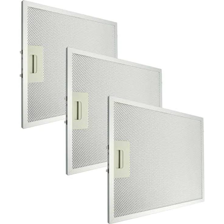 vhbw 3x Filter Metallfettfilter kompatibel mit Klarstein Hektor Eco 10034864, 10034865 Dunstabzugshaube, Aluminium – Bild 1