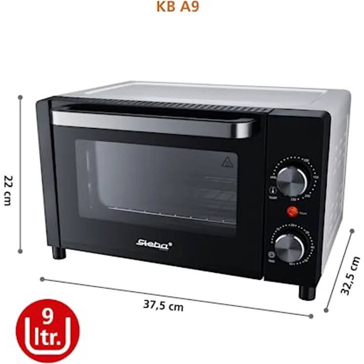 Steba Mini-Backofen, Kleinbackofen, Schwarz, Weiss – Bild 9