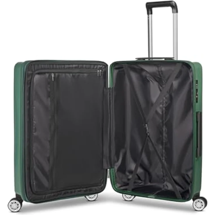 Brics Cervia 2.0, Hartschalenkoffer Trolley M, 69 cm mit Dehnfalte, 77 l, Grün, 4 Rollen – Bild 5
