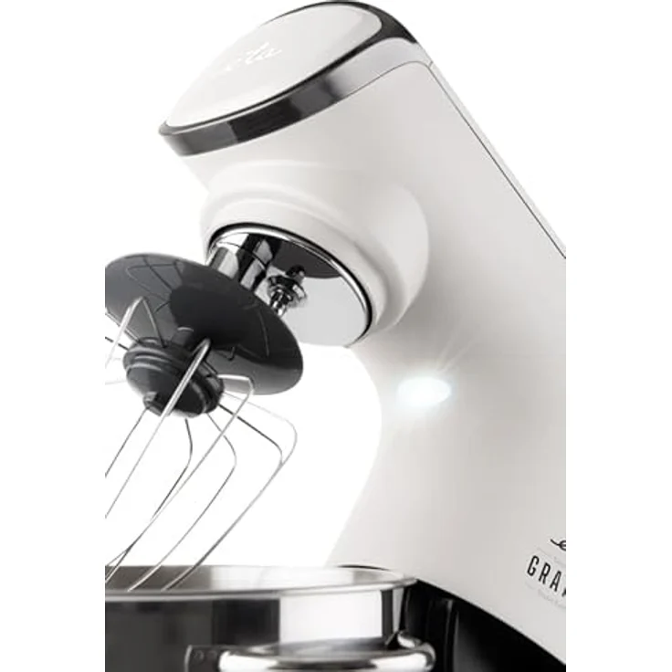 ETA Gratus Evo Küchenmaschine 1500 Watt 5.5 l Edelstahl Schüssel 8 Geschwindigkeitsstufen PULSE-Schalter Planetarisches Rührsystem Kneten,Mischen, Mixen, Schlagen, Reiben,Fleischwolf – Bild 5