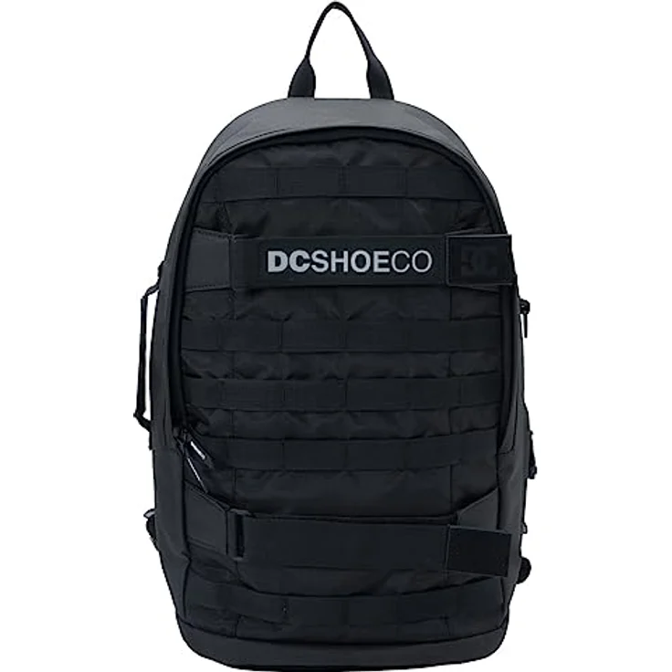 DC Shoes Alpha Tagesrucksack für Männer, 23 L Volumen, gepolstertes Laptopfach, recyceltes Polyester, schwarz – Bild 1