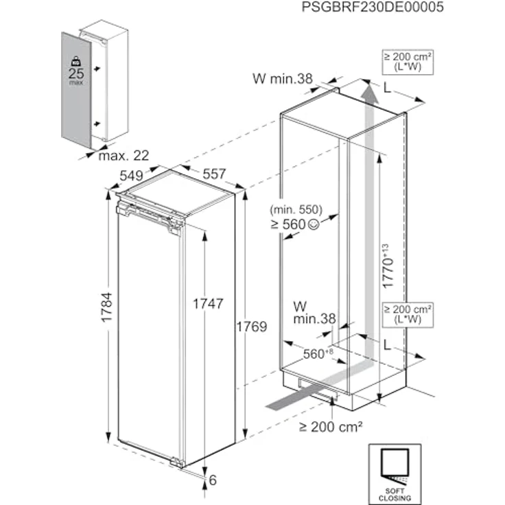 AEG TK9ZS181DC 9000 Kühlschrank mit LongFresh 0 °C-Zone, 274 l, 360° Cooling, TouchControl-Display, Weiß – Bild 13