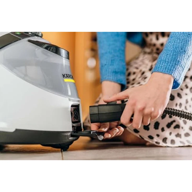 Kärcher Dampfreiniger SC 5 EasyFix Iron mit Heißwasser-Zuschaltung, Dampfdruck: 4,2 bar, Aufheizzeit: 3 min., Fläche: ca. 150 m², Tank: 0,5 l + 1,5 l, Bodenreinigungsset, Dampfdruck-Bügeleisen – Bild 6
