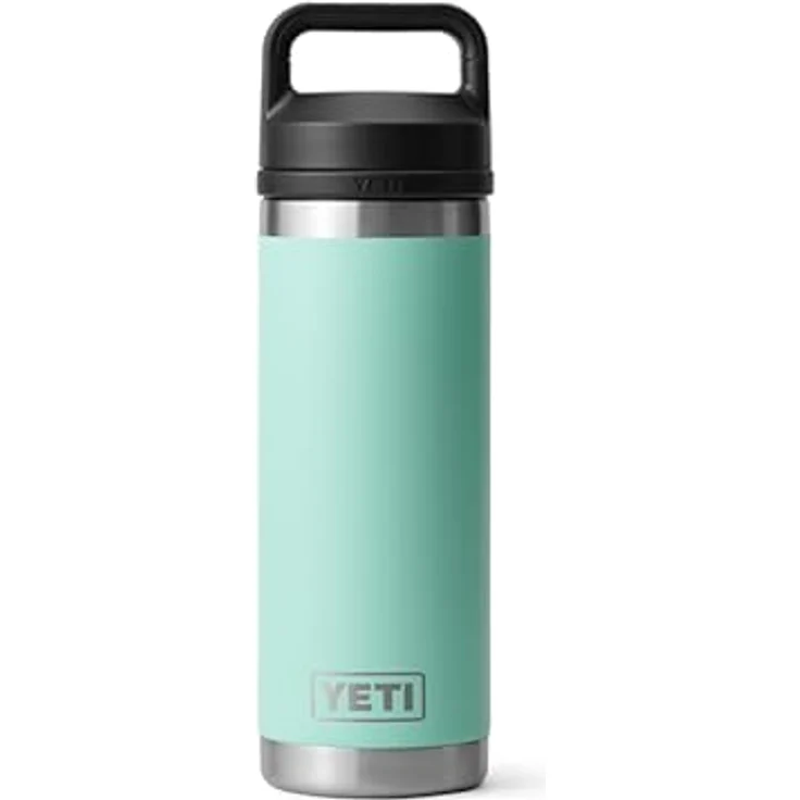 YETI Rambler Flasche 18 oz (532 ml) mit Chug-Verschluss, 100 % auslaufsicher, doppelwandige Vakuumisolierung, Edelstahl in Seafoam – Bild 2