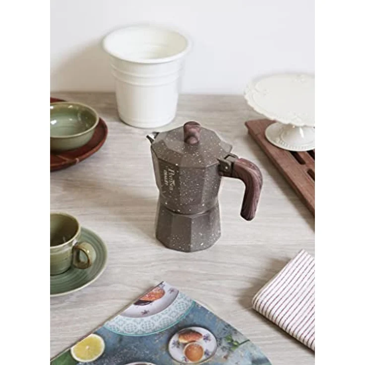 PINTINOX Espressokocher CHALET, traditioneller Espressokocher aus Edelstahl, für aromatischen Espresso – Bild 3