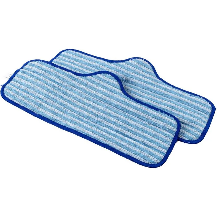 genialo Ersatzpads 2er Pack Wischpads für Dampfreiniger, wiederverwendbar, Mikrofaser, 32 x 14 cm