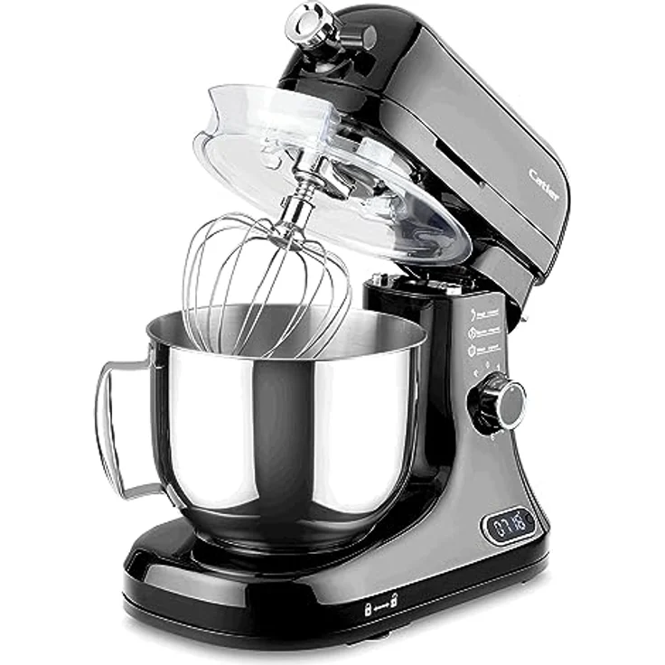 Catler KM8013 Küchenmaschine – 1200-W-Motor, integrierte Waage, 6 Geschwindigkeiten + Pulsfunktion, 5-Liter-Edelstahlschüssel, robustes Metallgehäuse, inklusive Zubehör – Bild 5