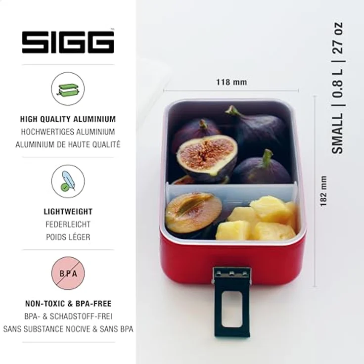 Sigg Unisex ? Erwachsene Plus Boxen, Red, S – Bild 4
