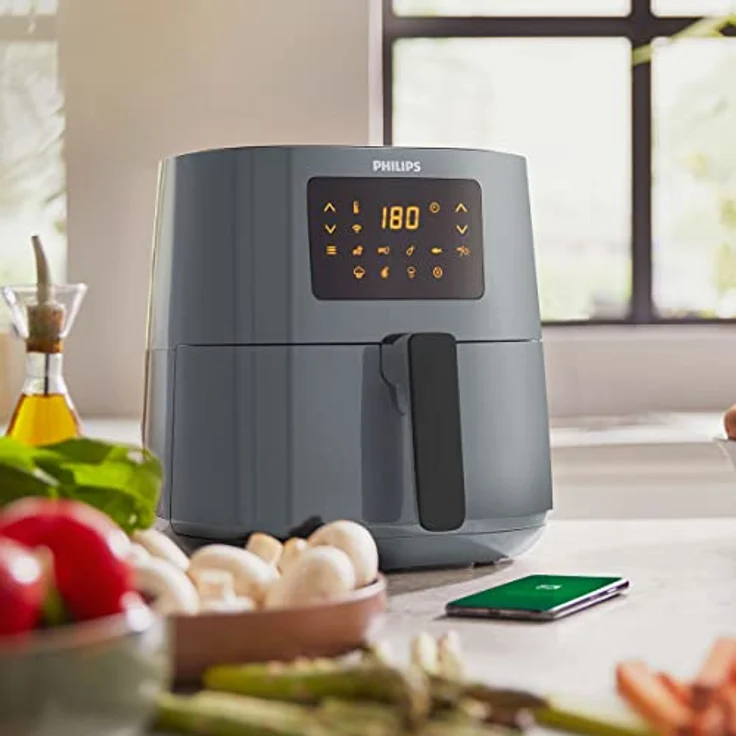 Philips HD9255/60 Airfryer Fritteuse, Fernverbindung, 0.8 kg, 4.1 L Kapazität – Bild 2