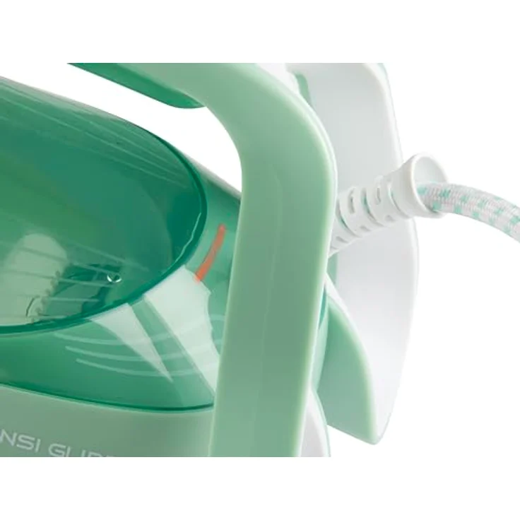 DOMO DO7059S Sensi Glide Dampfbügeleisen, automatische Temperaturregelung, doppelte Keramiksohle, 50 g/min Dauerdampf, Dampfstoßfunktion, 400 ml Wassertank, 2830 W, Blau/Grün – Bild 3