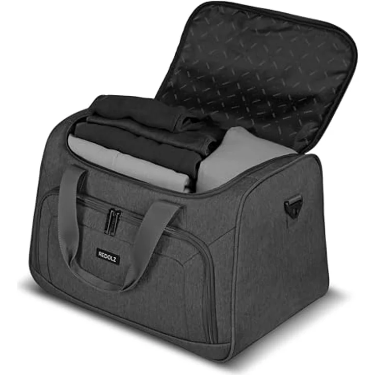 Redolz Essentials 12 Weekender Reisetasche, 45 cm, schwarz, 100% Polyester, ideal für Reisen und Sport – Bild 3