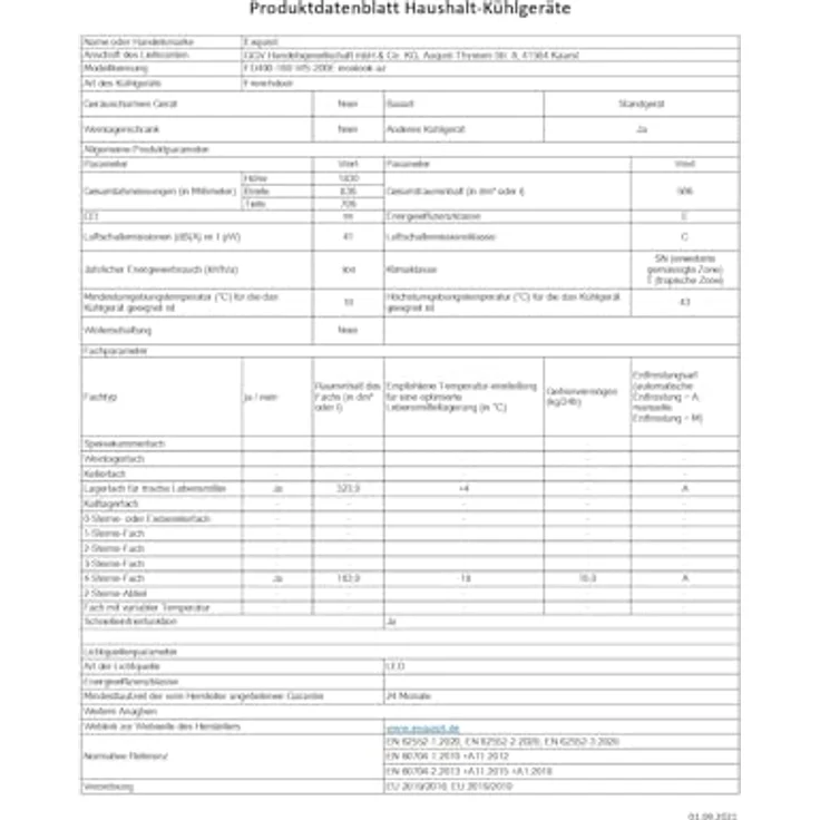 Exquisit FD490-160-WS-200E French-Door-Kühlschrank, freistehend, inoxlook-az, Wasserspender, Wassertank, Breite 83.6 cm – Bild 10