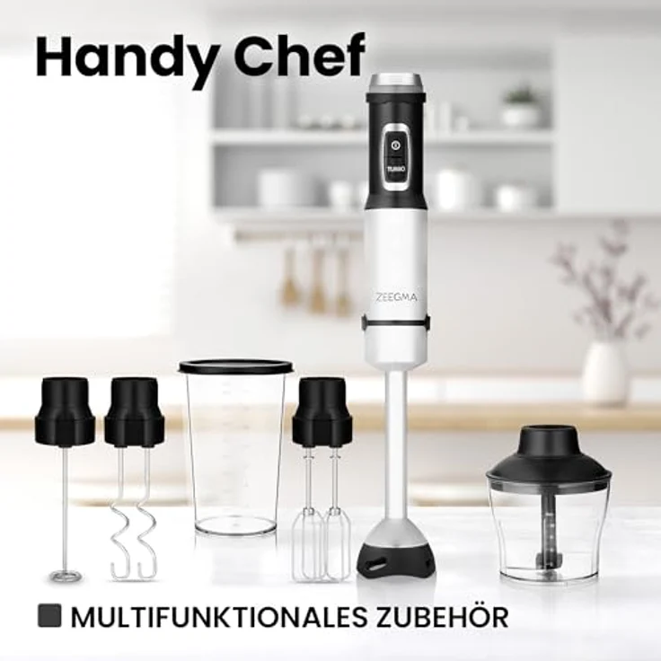 Zeegma Handy Chef, Stabmixer, Schwarz, Silber – Bild 6
