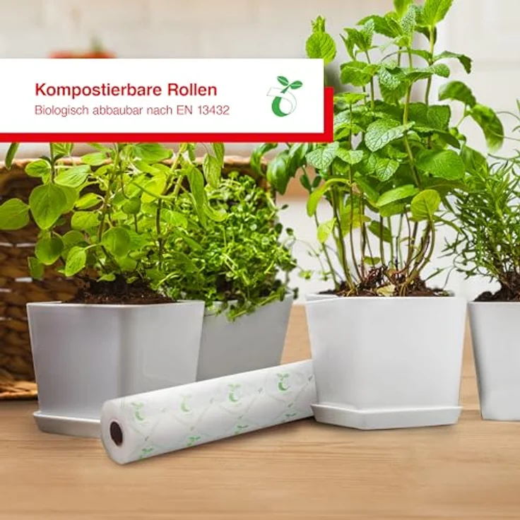 Solis Kompostierbare Vakuumierrollen 30 x 600 cm, Transparente Vakuumbeutel zum Kochen, Ideal für Sous Vide – Bild 5