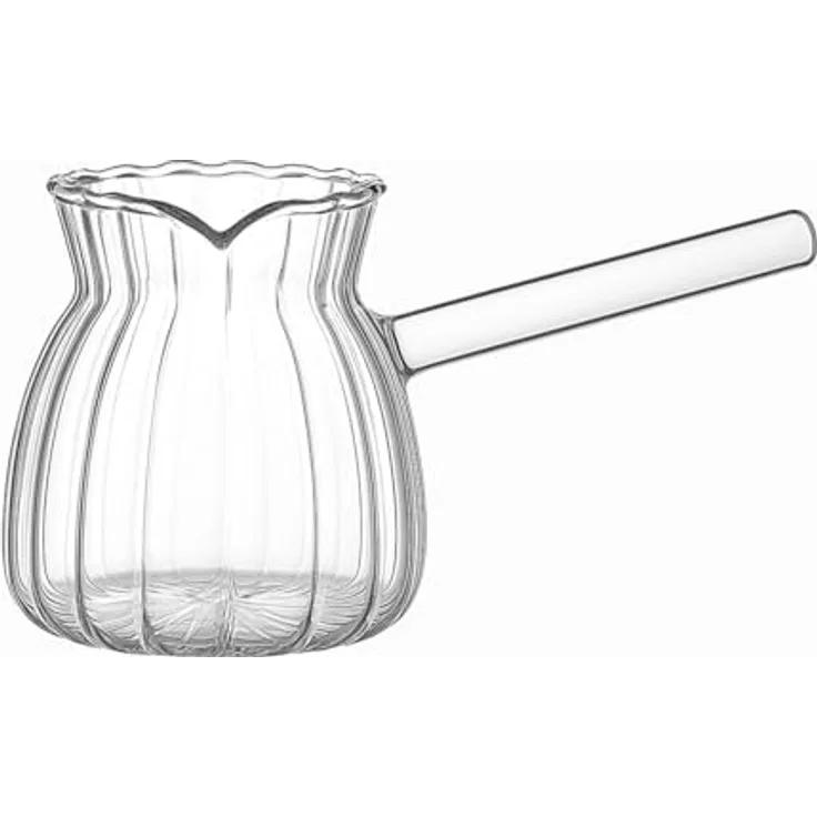 Jungengel Espressokocher, 0.45l Kaffeekanne aus Borosilikatglas, spülmaschinen- & hitzebeständig, ideal für Mokka und Espresso