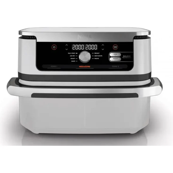 NINJA Heißluftfritteuse AF500EUWH Foodi FlexDrawer - 10,4 l Fassungsvermögen, Max Crisp Technologie, PTFE Antihaftbeschichtung, weiss – Bild 1