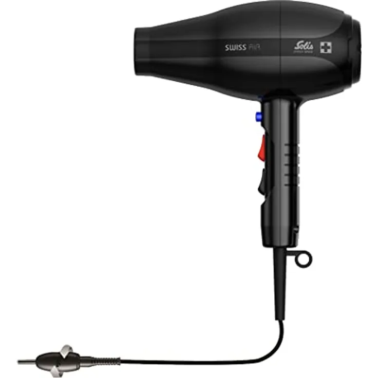 Solis Swiss Air 3802 Föhn - Haartrockner - 2 Heizstufen - Kaltluftfunktion - Abnehmbarer Haarfilter - Aufhängering